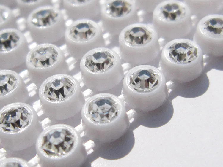 SS8 Plastic Crystal Rhinestone Banding Jewellery Making Accessories 10Yards/lot Crystal Rhinestone Banding Trim AM TAIDIAN