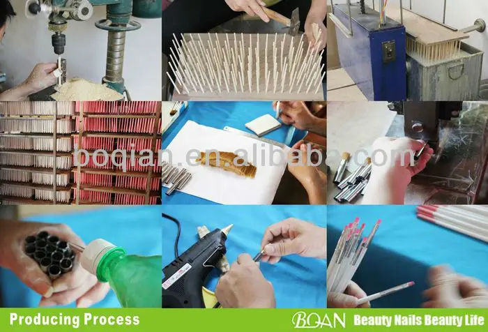 Розничная 1 компл. УФ гель акрил Дизайн ногтей Расчёски для волос Набор Советы Builder Живопись Pen подарок 4 шт