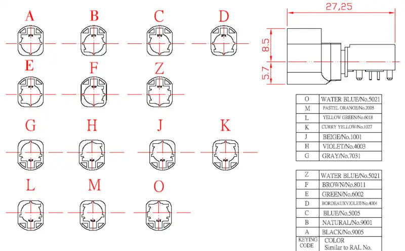 Eightwood Fakra HSD RF автомобильный коаксиальный разъем Fakra 4pin Код Z Jack Женский печатной платы крепление прямоугольный спутниковый радиоадаптер