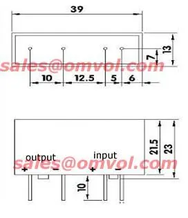 Pcb ssr тонкий 5A pcb твердотельный релейный вход 3-32VDC выход 90-480VAC