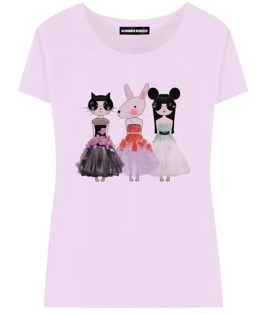 Женская футболка Dresses ALEXANDER KONASOV|print women|t-shirt printprint fashion |