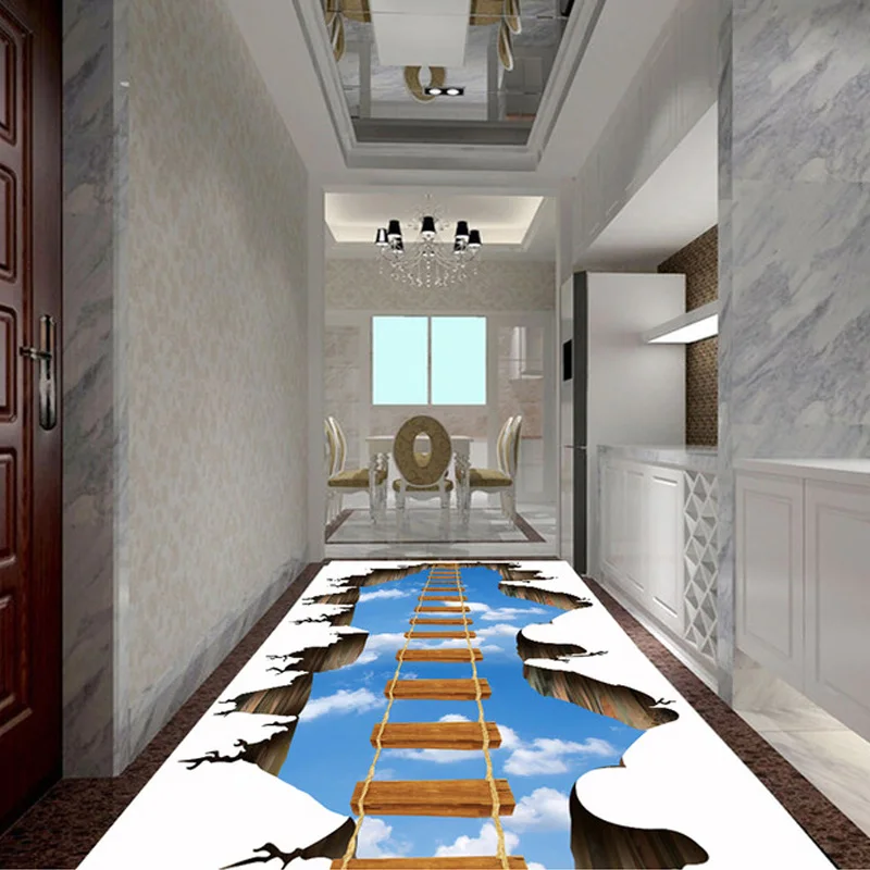 Фото обои для пола стены на заказ 3D HD Adventure Cliff Mural парк плаза торговый центр