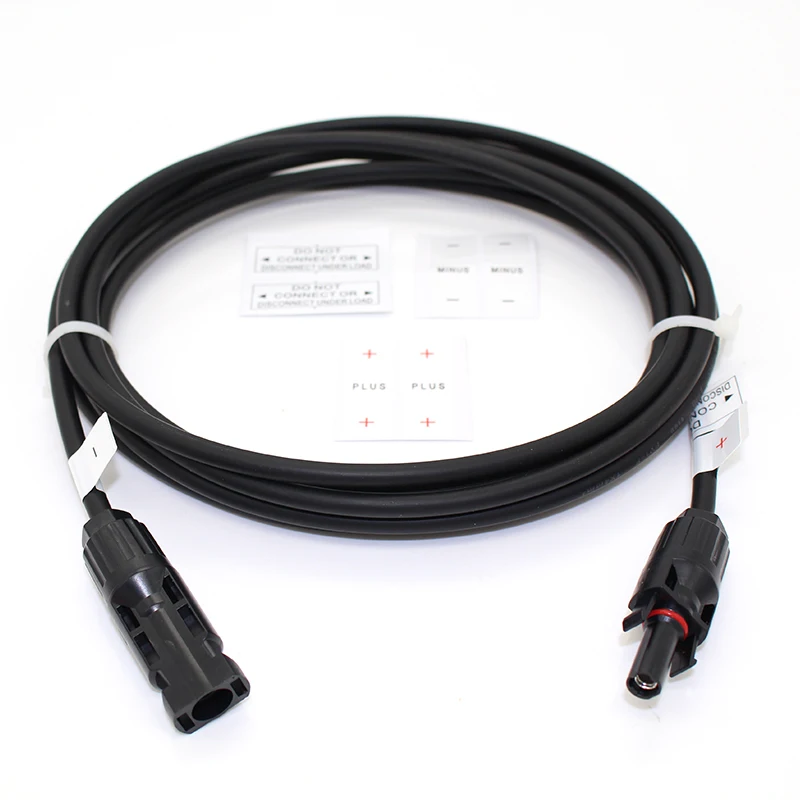 1 шт./лот панель солнечных батарей кабель 10 футов 3 метра TUV Стандартный Солнечный