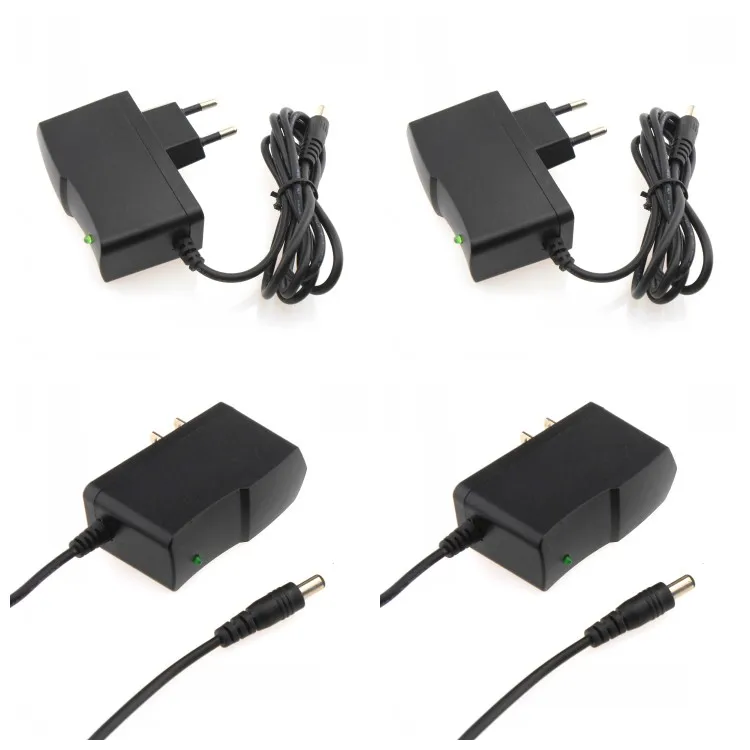 1 ШТ. 12V1A AC 100 В-240 В Конвертер Адаптер 12 в ПОСТОЯННОГО ТОКА 1A 1000mA Питания ЕС Plug 5.5 мм х