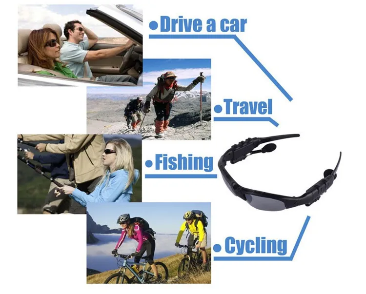 Bluetooth Sunglasses Sun Glasses Polarized Wireless Headphone With Microphone Outdoor Glasses with Mic Casque for sony xiomi