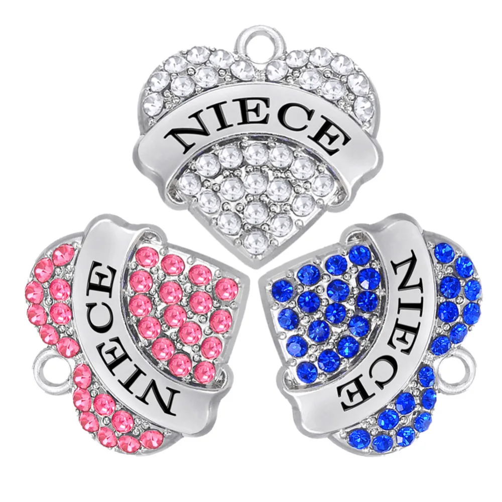 Моя форма 5 шт. цинковый сплав с родиевым покрытием лучшая семейная племянница