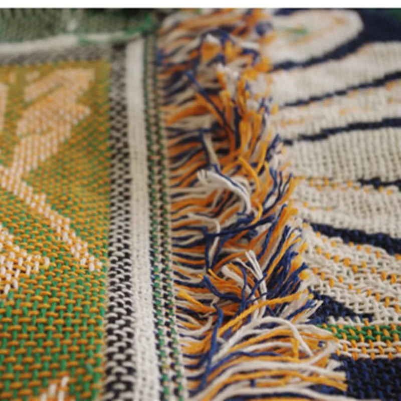 Декоративное одеяло с кисточками AB Side богемный гобелен пылезащитный чехол