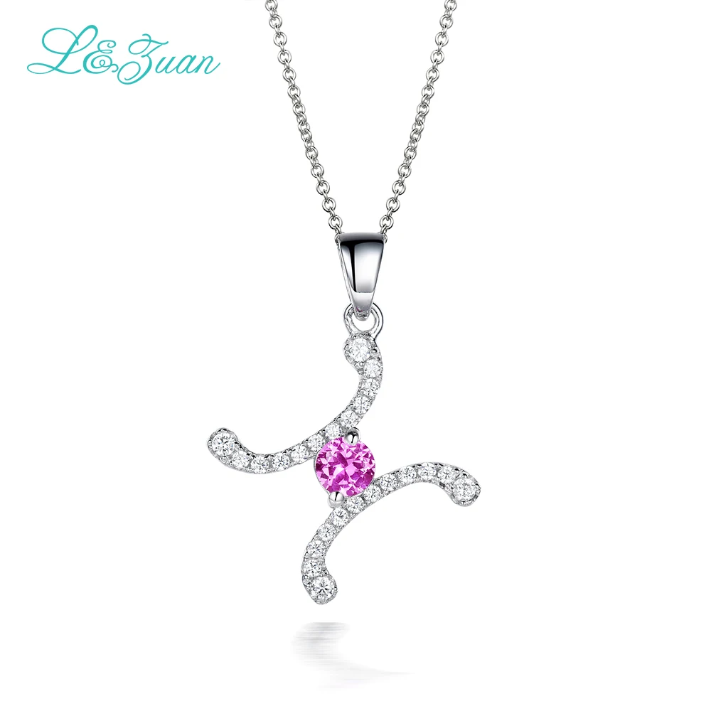 

Женское ожерелье из серебра 925 пробы, с буквами l & zuan H, 1.05ct