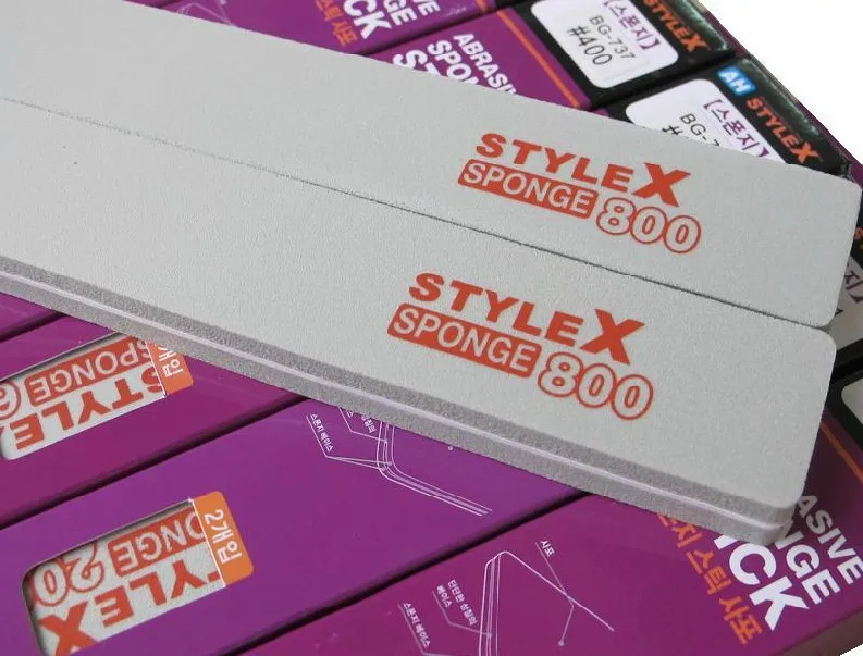 1 шт Корея STYLEX абразивная губка Стик, инструменты для моделирования/комплект модели/ручная Песочная бумага(80#-2000