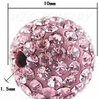 Дешево! 1000 шт./лот 10 мм смешанный цвет 25 Цвет Micro Pave CZ дискобол, бусины, кристалл браслет бусина Шамбала