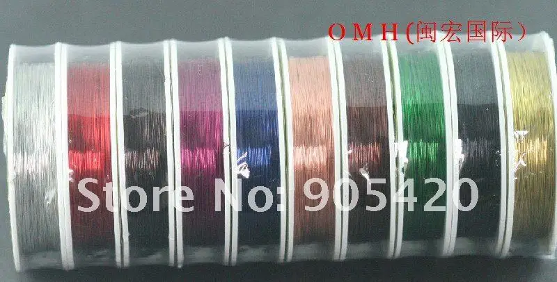 OMH 1 рулон 10 м x 0,38 мм 100 м x 0,38 мм 100x0,45 DIY производственная линия инструментов микс Медь Нержавеющая Сталь эмалированная металлическая проволока DY06