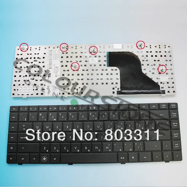 Клавиатура ноутбука S для HP Compaq 625 620 621 CQ620 CQ621 CQ625 RU черный Клавиатура ноутбука