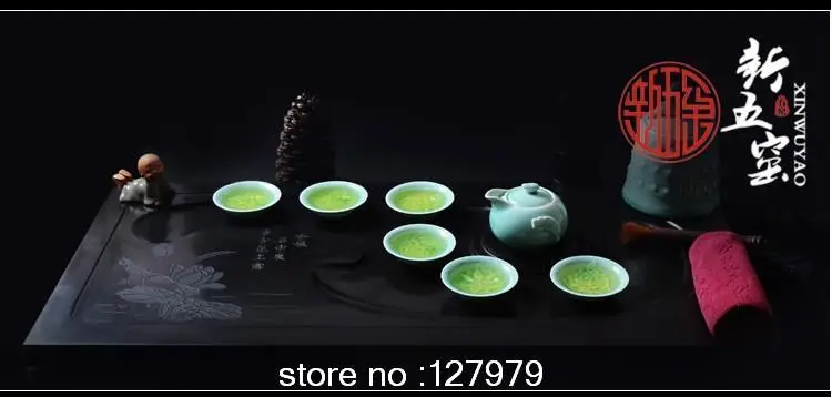Фарфоровый чайный сервиз Celadon, чайный набор кунг-фу, керамический чайник и чашка в подарок, специальное предложение