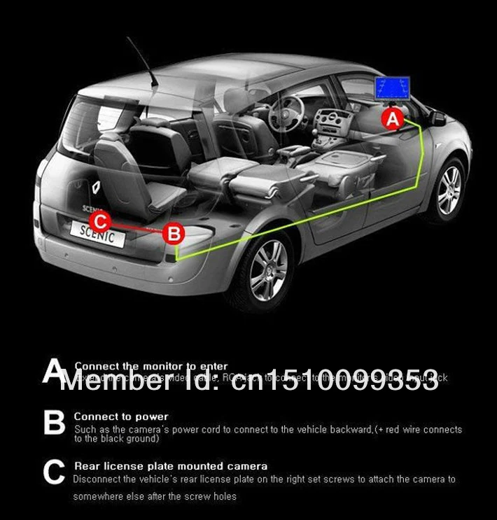 Высокое качество CCD/HD камера заднего вида для KIA SOUL/для hyundai I30