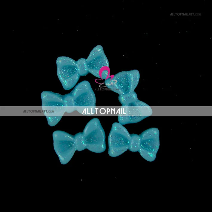 100 шт Разноцветные 3D блестящие бантики для ногтей Bowtie акриловые украшения для ногтей