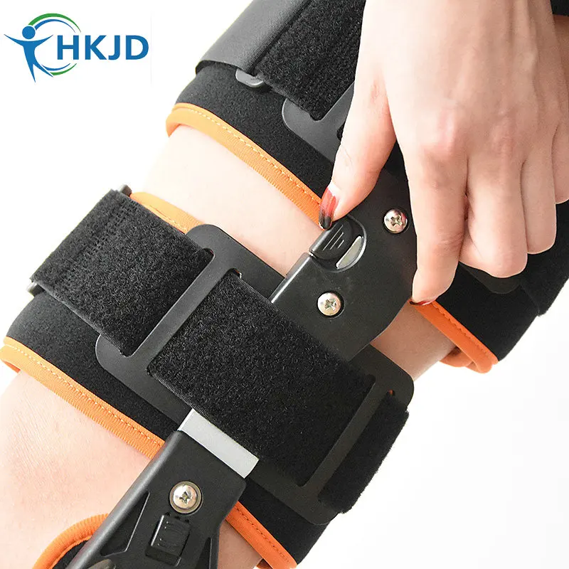 Встроенная память коленный Ортез до колена Поддержка с двусторонним петли