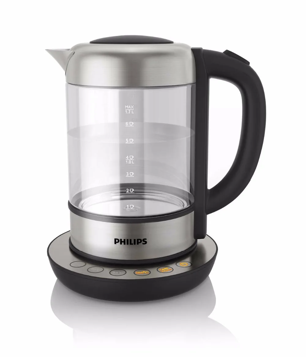 Philips Avance Collection Стеклянный чайник 1 7 литра 2200 Вт Регулятор нагрева HD9382 / 20 | Бытовая