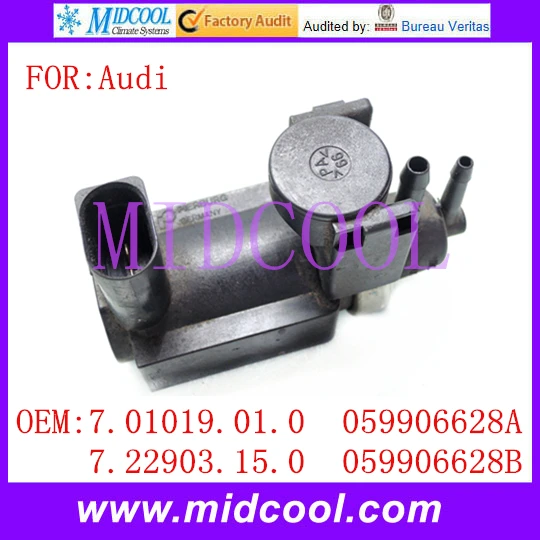 Новый повышающий клапан с использованием OE NO. 7.01019.01.0 7.22903.15.0 059906628A 059906628B для Audi A4 A6
