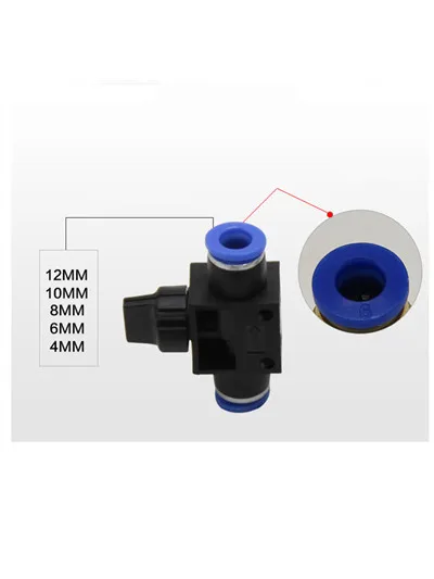 Пневматический клапан управления расходом HVFF6 соединитель шланга трубка 6 мм *