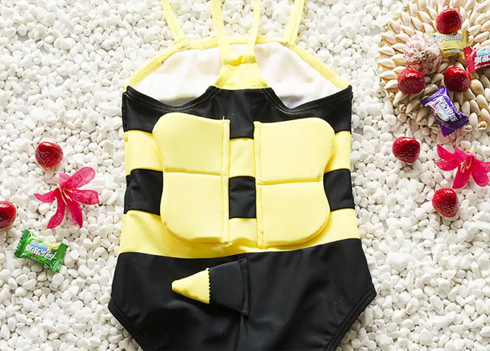 Бесплатная доставка нейтральный детский купальник милый купальный костюм с