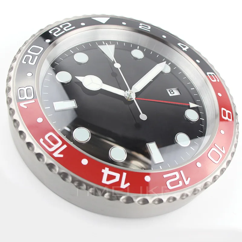 1 шт Бесплатная доставка XL Размер Роскошные Настенные часы металлические форма