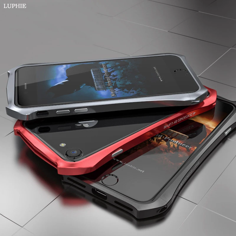 LUPHIE для iPhone 7 Чехол Роскошный металлический алюминиевый каркас Жесткий Тонкий бампер Бэтмен чехол для телефона для iPhone 7 Plus чехол