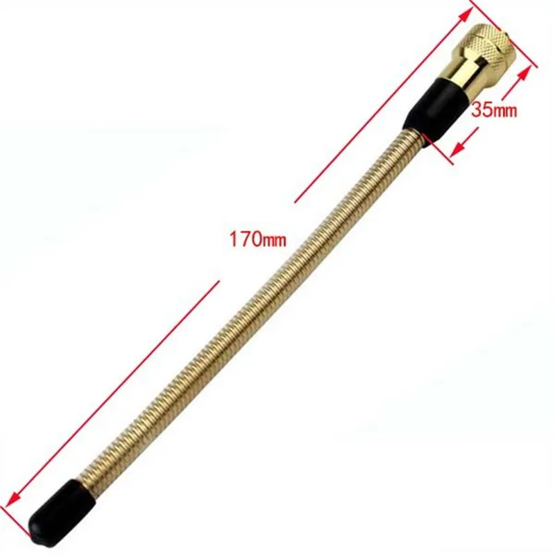 SMA-F портативная радиоантенна золотистая мягкая гибкая УКВ 144 МГц для