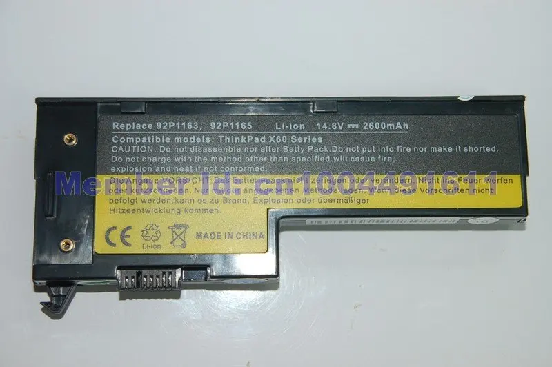 Аккумулятор для ноутбука IBM Lenovo ThinkPad X60 1706 2509 ThinkPad X60s 1702 2522 ThinkPad X61 7676 ThinkPad X61s 7669 Series