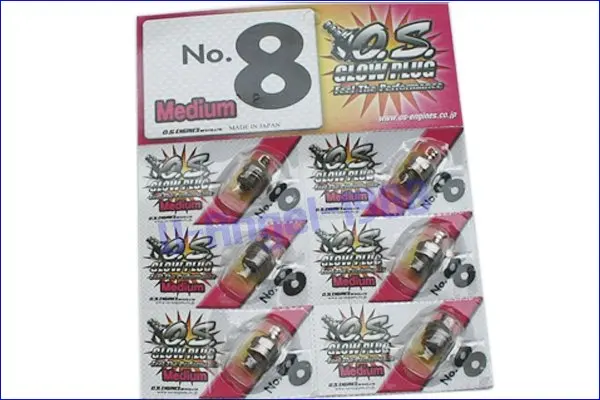 2 шт./лот O.S. OS8 средняя вилка N свечи накаливания NO.8 OS 8