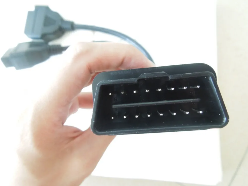 100 Лидер продаж J1962 16 контактный сплиттер OBDll OBD2 Удлинительный кабель OBD диагностики адаптер для прибора Мужской Двойной Женский Y кабели разъема