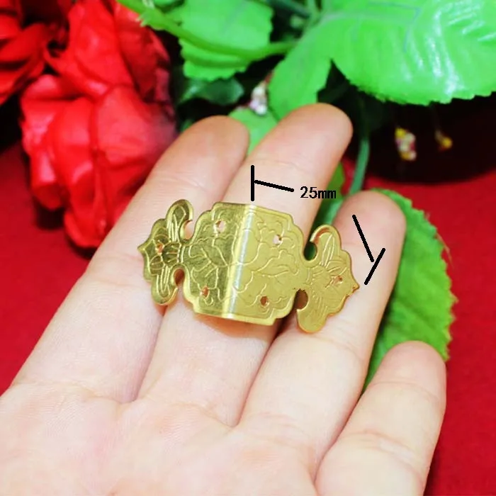 

10PCS 25*17MM Gold Corner Bracket Book Decoration Piece
