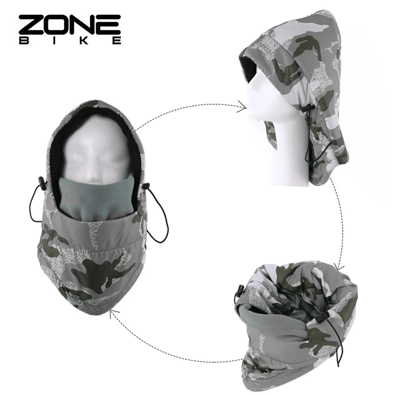 Зимняя Теплая Флисовая шапка ZONEBIKE теплая флисовая хлопковая Ветрозащитная маска