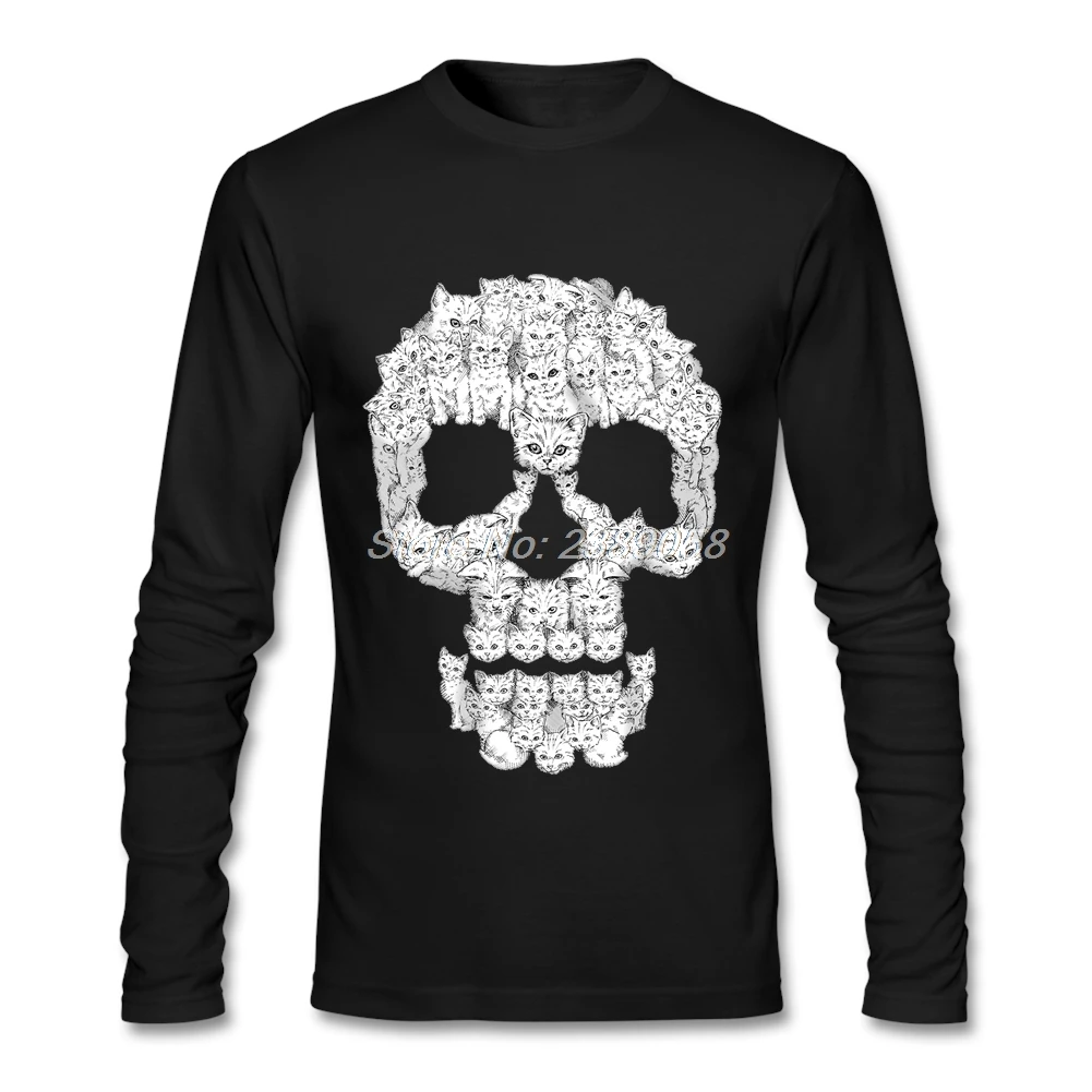 Мужская футболка роскошная брендовая с черепами Новое поступление хипстерские
