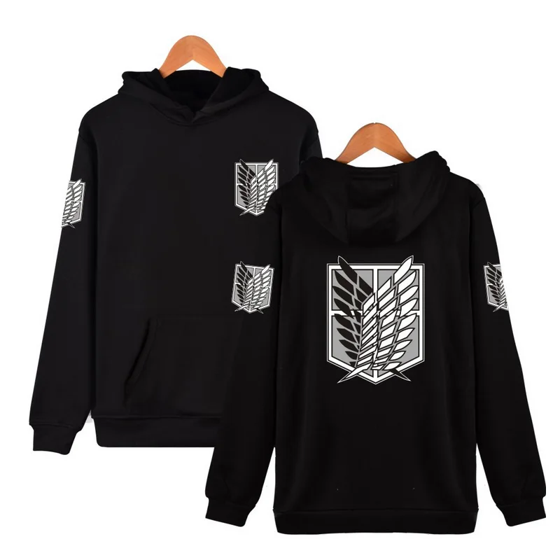 Coshome атака на Титанов Эрен Леви Микаса косплей костюмы аниме одежда толстовки