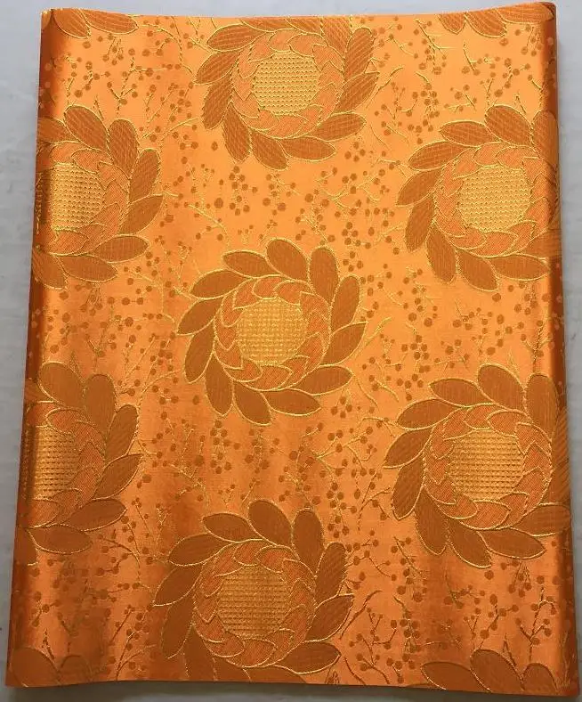 Оптом и в розницу персиковый + золотой цветочный Африканский женский головной