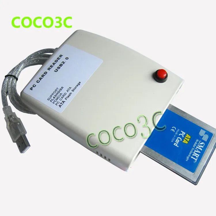 ATA PCMCIA кард-ридер карта памяти 68PIN CardBus к USB адаптер конвертер с переключателем и корпусом