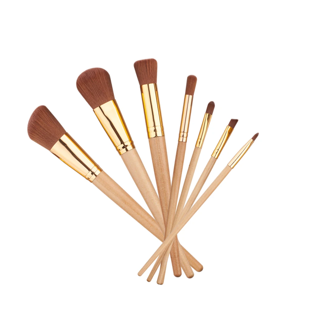 7 Pcs Makeup Brushes Soft Nylon Foundation Blush Eyebrow Eye Shadow Beauty Tool | Красота и здоровье