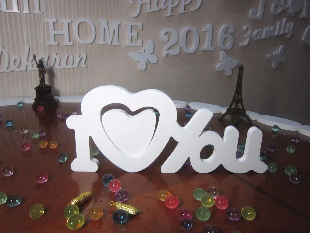 Популярная новая стильная 3D фоторамка это буква из искусственного дерева 3 вида