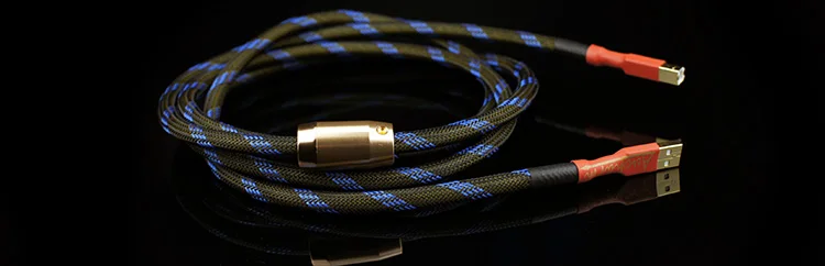 Aucharm ACUSB1S USB 2,0 кабель посеребренный HIFI EXQUIS 4N красный медный провод OFC