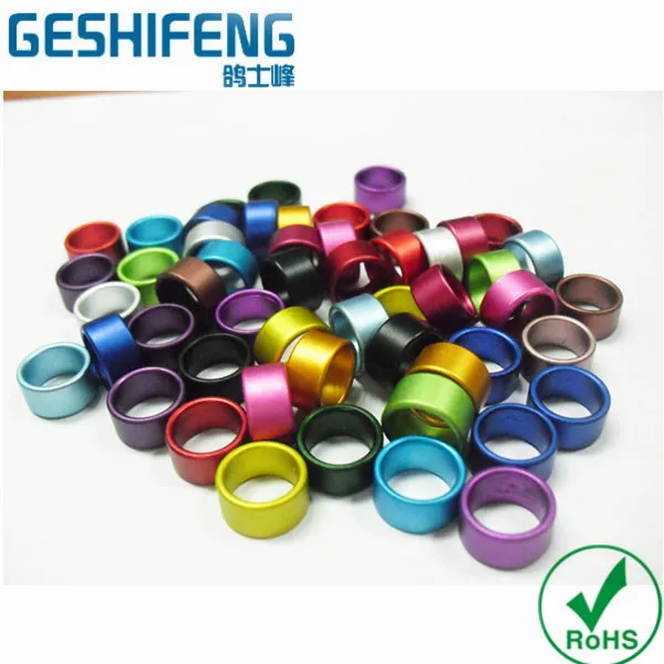 Рекламный алюминий кольца для голубей группы с много размеров красочные ноги