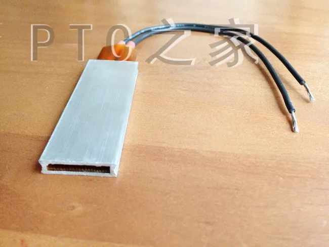 AC DC 12V 70C постоянная температура PTC нагреватель с оболочкой 60*21 мм