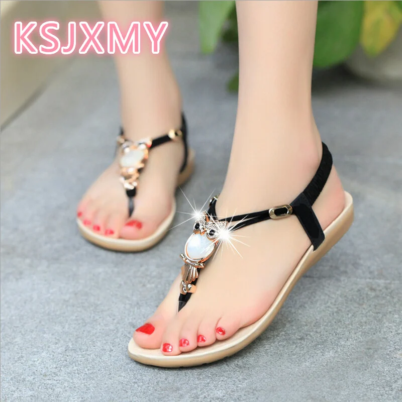 2017 Summer Flat Sandals Ladies Bohemia Beach Flip Flops Shoes Gladiator Women Sandles platform Zapatos Mujer Sandalias | Обувь