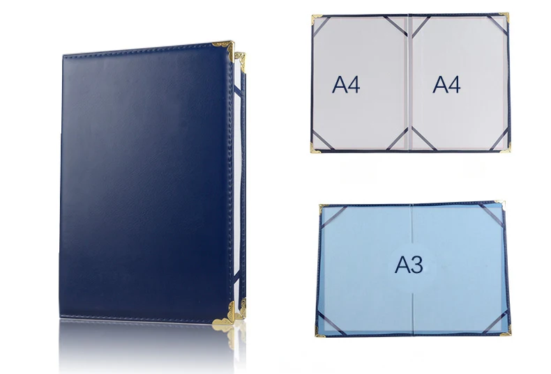 6K 8K 12K A4 A3 папка с сертификатом из искусственной кожи|certificate folder|pu leather folderleather