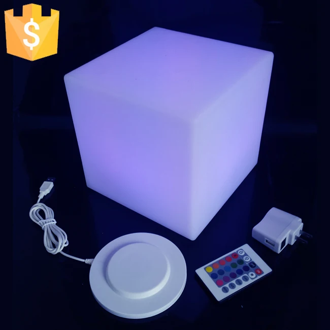D10, D13, D15, D20cm светодиодный декоративное освещение светящийся Led стул в форме Куба 16 Цвет Меняется Освещение для праздника вечерние украшения 1 шт