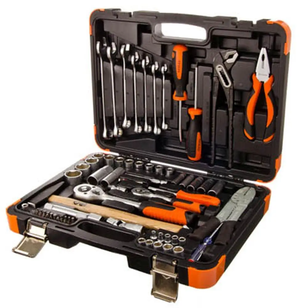 НАБОР ПРОФЕССИОНАЛЬНОГО ИНСТРУМЕНТА ЕРМАК КЛАССИК 101 предметов 1/4&quot+1/2&quot (104) |