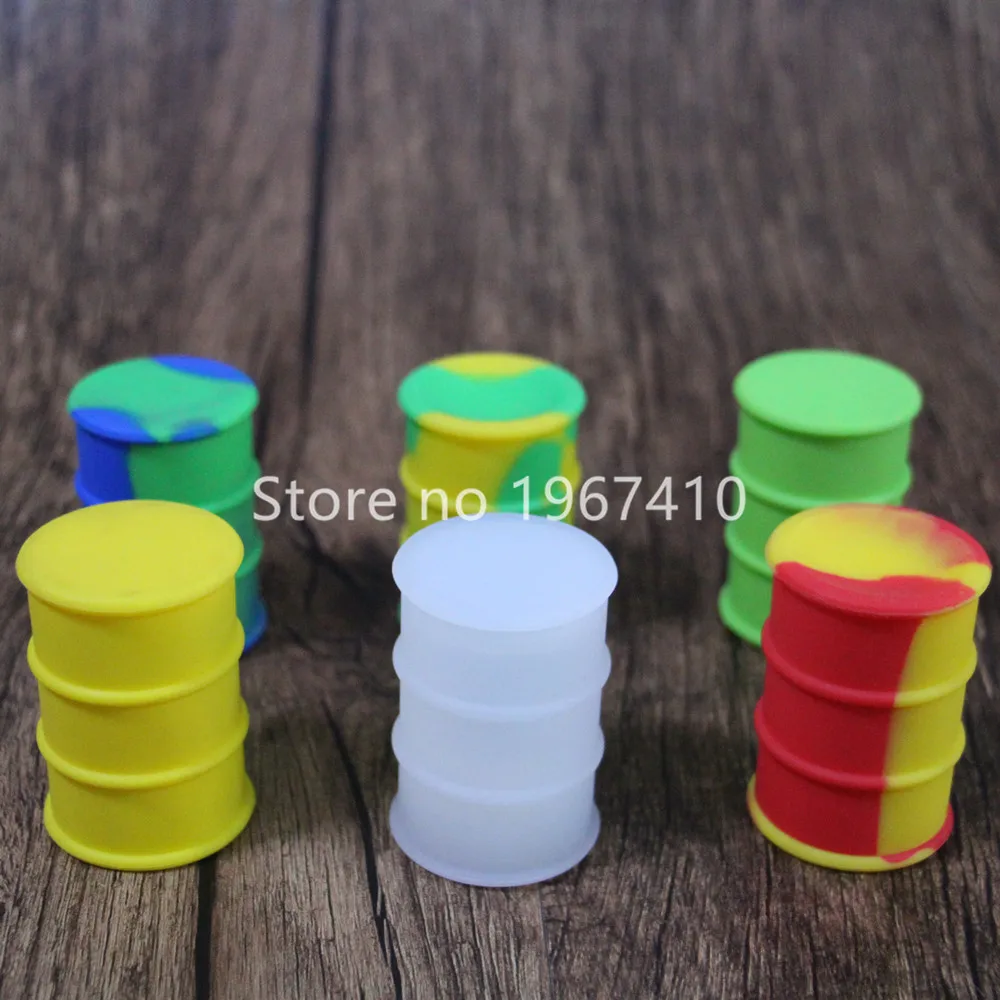 Силиконовые баррель нефти контейнер банки даб воск испаритель контейнеров