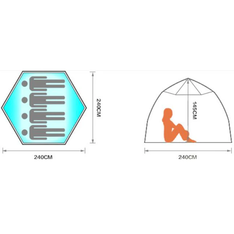 Автоматическая палатка для отдыха на природе 5 6 человек Большая