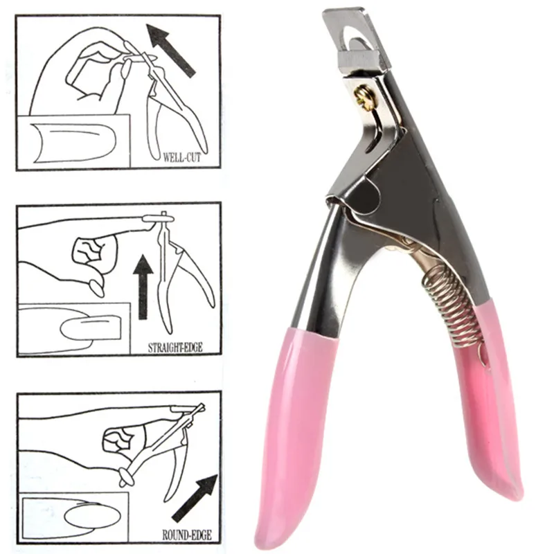 Nail Clipper Edge Cutter False Shear Tips Fake Stainless Steel planted Gel Art Tools | Красота и здоровье