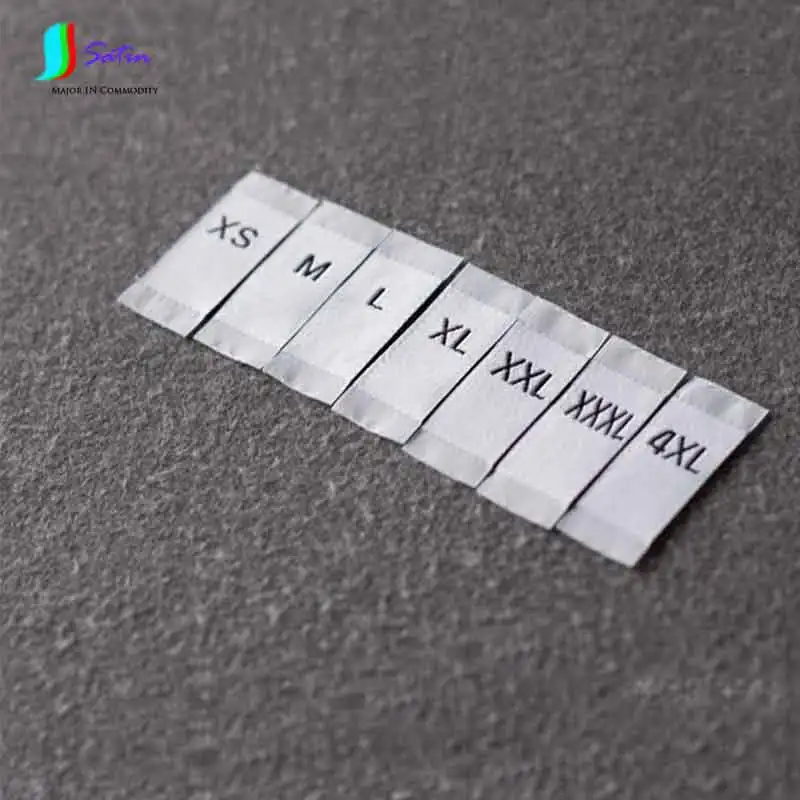 Cloth Garment Size Labels/Flag Labels/Clothing Woven Tags White Or Black background Label XS/S/L/M/XL/XXL/XXXL/4XL S0047H | Дом и сад