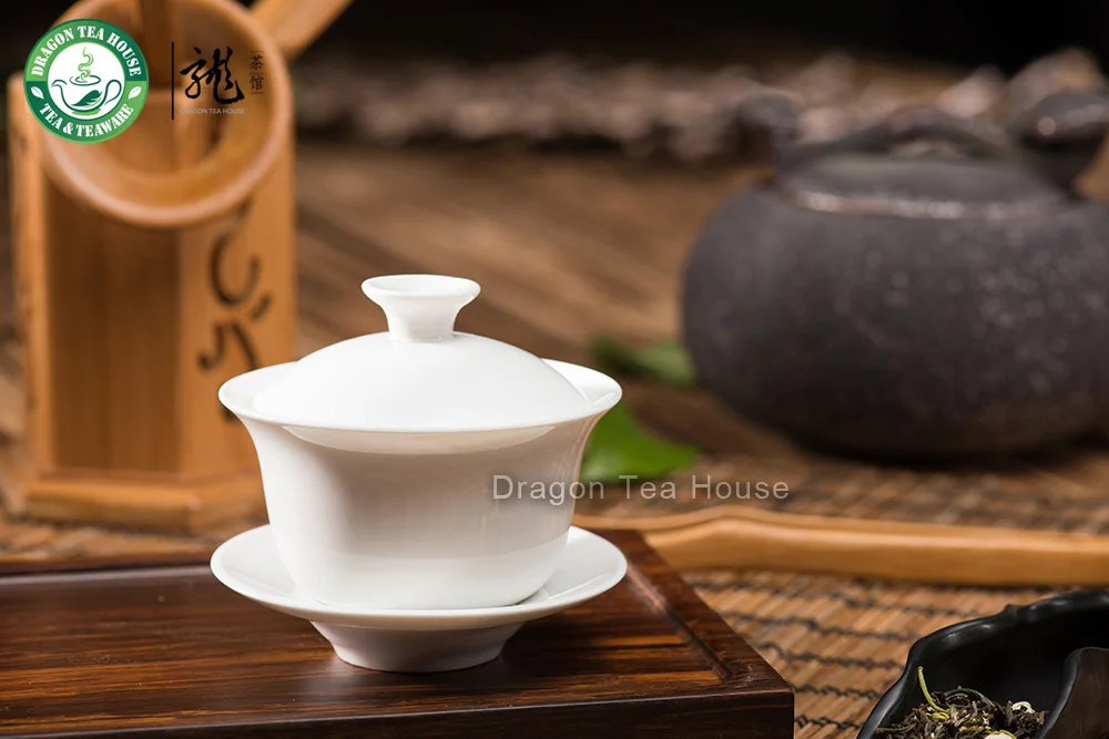Zhenchangshun белая керамическая Gaiwan 100 мл 3 4 флоса|gaiwan ceramic|white gaiwangaiwan white |